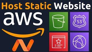 How To Host A Website On Amazon Web Services AWS - S3 Route 53 CloudFront & Certificate Manager