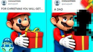 Mario opens Christmas Presents sent by YOU