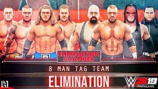 WWE 2K19 8 Man Elimination Tag Match  Cena Jericho Edge Orton vs Triple H Big Show Kane Jeff Hardy