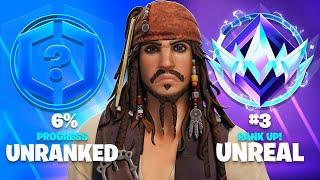 Unranked to UNREAL Controller Speedrun Fortnite Ranked