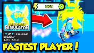 I Got 1 TRILLION ENERGY In Speedman Simulator 5M And BECAME THE FASTEST PLAYER IN GAME Roblox