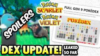 All POKEDEX LEAKS so far for Pokemon Scarlet and Violet