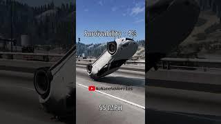 SUBARU BRZ vs. THE GAP BeamNG Survivability Challenge #shorts