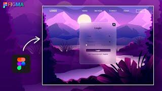 Figma tutorial Animated Landing Page with Login and Register figma