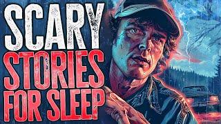 3+ Hours of True Scary Stories for Sleep  with Rain Sounds  Black Screen Compilation
