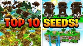 TOP 10 SEEDS for Minecraft Pocket Edition PS4 Xbox Switch PC