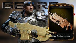 GOLDEN CUSTOM LANCER WEAPON SKIN I PACK OPENING I Gears Of War 4