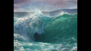 Painting a Head-on Ocean Wave  Seascape Oil Painting Tips