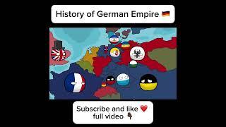 Countryballs - History of German Empire  #history #polandball #europe #countryballs #germany part 1