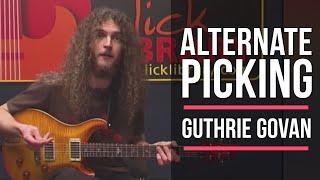 Guthrie Govan Alternate Picking Guitar Lesson Masterclass   Licklibrary Guitar Lessons