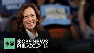 Kamala Harris campaigning in Bucks County with Republican supporters