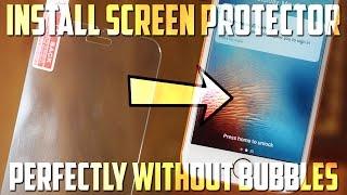 How To Perfectly Install ANY Screen Protector Without Bubbles