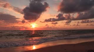 Beach Waves And Sunset Free Video Background