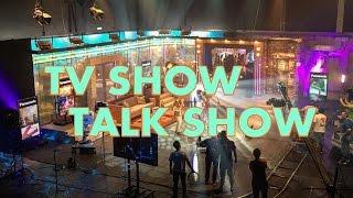 Broadcast studio Lighting design for tv show talk show set