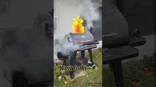 Grill EXPLODES  Scared