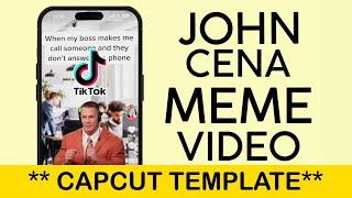 How to Create John Cena Dancing Viral Video on Tiktok  John Cena Dancing Capcut Template 2023