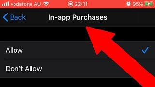 How to Enable in App Purchases on iPhone or iPad