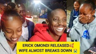 EMOTIONAL ERICK OMONDI FINALLY RELEASED. WIFE ALMOST BREAKS DOWN 