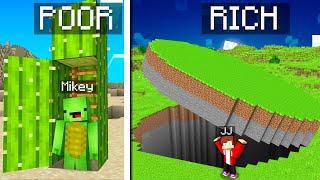 JJ and Mikey Build Secret Security Bunkers in Minecraft challenge Maizen Parody