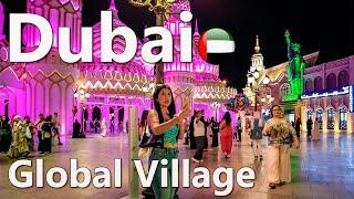 Dubai Global Village East Market Walking Tour 4K 