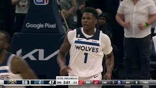 Anthony Edwards and KAT made the Timberwolves arena go crazy after 2 incredible fast breaks in a row