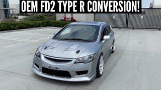 RARE OEM JDM FD2 TYPE R CONVERSION  2010 Honda Civic Si Build