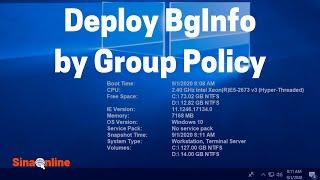 Deploy BgInfo by Group Policy