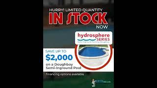 Hydrosphere Series Semi-Inground Pools Burton Pools & Spas