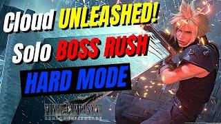 Boss Level Cloud Gameplay All Bosses  Hard ModeNo Healing  Final Fantasy VII Remake