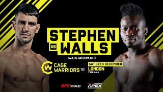 CW132 Aidan Stephen vs Edward Walls