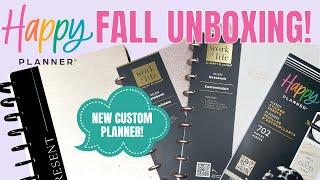 Happy Planner Fall Release Unboxing  Putting Together My New Custom Planner  New Stickers