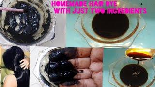 White hair to black hair in 1 wash 2 ingredients se banayinge hair dye#hairdye #haircare