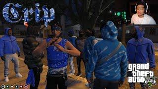 CRIPS vs BLOODS🩸 GANG WAR  HOOD GANG LIFE ROLEPLAY  GTA 5 RP