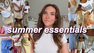 SUMMER 2024 WARDROBE ESSENTIALS  everyday basics pinterest inspired & wearable summer outfits