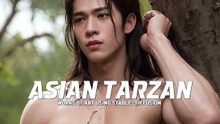 Asian Tarzan Lookbook  Ai Gay Art #gay #bara #lookbook