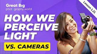 Lesson 1.21  How Human Eye Perceive Light vs. Cameras