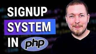 28  Lets Create A Signup System in PHP  2023  Learn PHP Full Course for Beginners