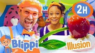 Blippi and Meekah Discover a World of Illusions  BEST OF BLIPPI TOYS  Educational Videos for Kids