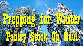 Winter Prepper Pantry Stock Up  Preparedness