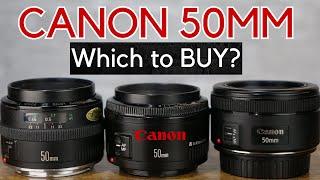 Canon EF 50MM DSLR Camera Lens 3 Options Reviewed