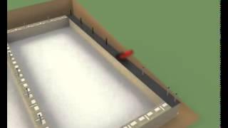 Durisol  Анимация укладки блоков