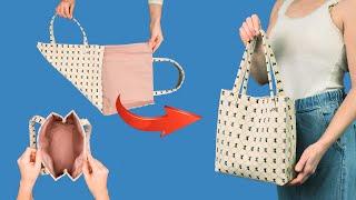 A simple trick how to sew a bag quickly - even a beginner can do it