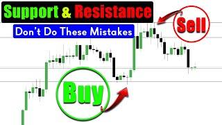 How to Draw Support And Resistance Properly  Dont Do These Mistakes In Support & Resistance  TPS