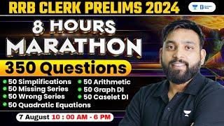 ️‍IBPS RRB Clerk 2024   8 Hours Complete Quant Live Marathon  By Arun Sir  RRB Clerk Math 