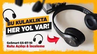 A101deki Kablosuz Kulak Üstü Kulaklık  GoSmart GS-BT-10  Kutu Açılışı & İnceleme