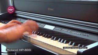 Roland HP 603 demo - barwy fortepianów Grand Piano