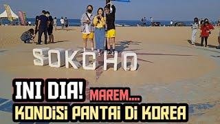 Kondisi Pantai di Korea Gabungan Antara keindahan alam Wanita infrastruktur dan Pedagang Lokal