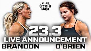 Rough Cut 23.3 Live Announcement — O’Brien vs. Brandon