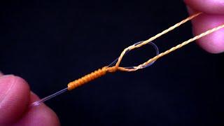 Как соедитить Леску и Шнур ПРОСТО   Узел для Шок-Лидера  Simple fishing knot for Braid to Leader