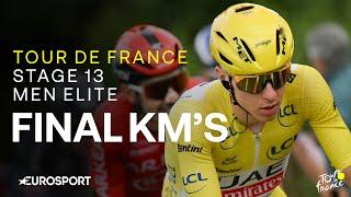 CHAOTIC RACE   Tour de France Stage 13 Final Kilometres  Eurosport Cycling